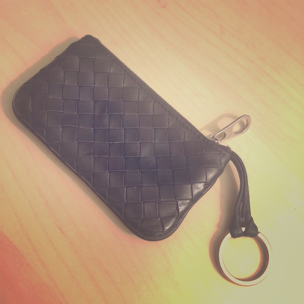 BV  Bottega Veneta coin purse keychain small bag